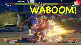 STREET FIGHTER V STORY MODE GAMEPLAY PS4 DOUBLE KO KARIN VS ENERO