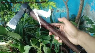 How to make a forged tomahawk ax at home?