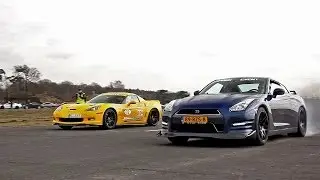 Supercars Dragracing! Bugatti, Aventador, GT-R, Viper and More! - 1080p HD