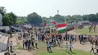 छतरपुर स्टेडियम में स्वतंत्रता दिवस का कार्यक्रम || happy independence day