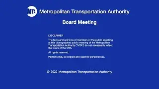MTA Board - Bridges and Tunnels Committee Meeting - 12/19/2022