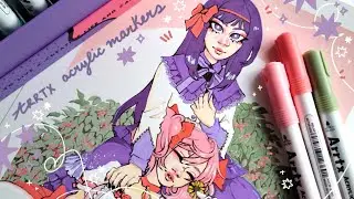 Acrylic marker session ♡ Homura & Madoka