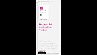 Inserting page number and saving to your device