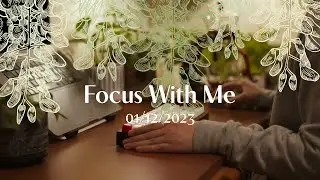 Focus With Me | Fireplace ASMR | Autumn Light Tea