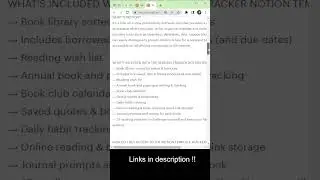 Reading tracker - notion template