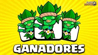 🥳GANADORES🥳 EMOTES TIKI DANCE CLASH ROYALE! | Byluant