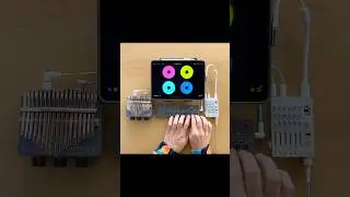 Rhythmic live looping with Thumb Piano, OP-Z, Loopy Pro, & TX-6 #shorts