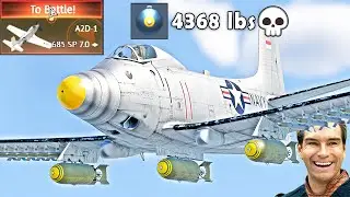 4368 Lbs American DIVE BOMBER: A2D-1 (Painful and Fun)💀
