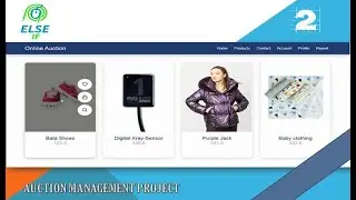 Auction Management Project Using Django-Python | ElseIfYT | Link in Description