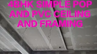 4 BHK CEILING DESIGN POP AND PVC