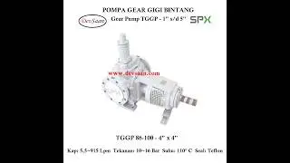 Gear Pump Internal TGGP 86-100 Pompa Gigi Bintang         