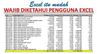 Rahasia merapikan kolom dan baris excel super cepat