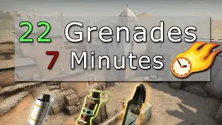 22 Dust II Grenades in 7 Minutes (CSGO Tips and Tricks)