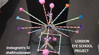 London Eye - School Project - cardboard straw