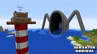 SURVIVING FROM SEA EATER ARRIVAL in Minecraft - Gameplay - Coffin Meme