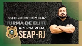Live #333 Polícia Penal RJ - Língua Portuguesa - Funções Morfossintáticas do QUE - Rafael Mannarino