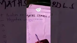 Mathematics Symbols #mathsymbolsimplified#mathsymbolsmadeeasy#youtubeshorts