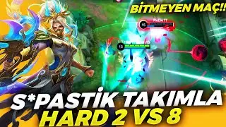 ÖĞRETİCİ VİDEO ÇEKERKEN HAYATIMIN EN KÖTÜ ORMANCISINA DENK GELDİM - 2 VS 8 Hanabi | Mobile Legends