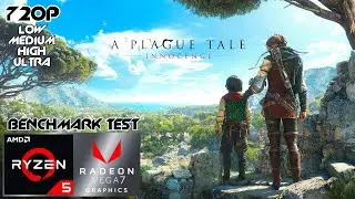 A PLAGUE TALE INNOCENCE Benchmark On AMD Ryzen 5 5600G Vega 7- 12GB RAM - NO GPU || Ghost Benchmark.