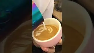 #Flying #swan #barista #latteart #coffee