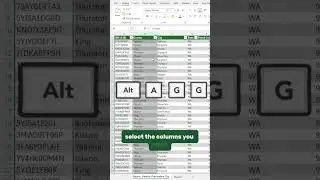 Hide or Unhide Columns Instantly in Excel with This Simple Shortcut!