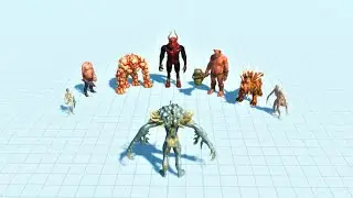 Boss vs their teammates - animal revolt battle simulator