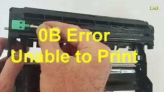 Brother Printers: Print Unable 0B Error Message