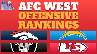 2024 NFL Power Rankings: AFC West Offenses