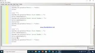Simple Calculator using switch case statement in Java