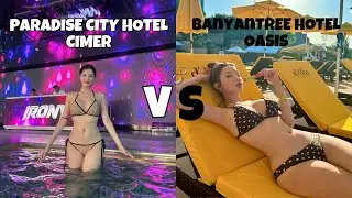 파라다이스 씨메르 VS 반얀트리 오아시스호텔 수영장 비교💙브이로그