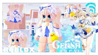 Roblox Genshin Impact Cosplay: Barbara Summer Outfit💦