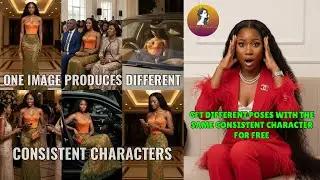 FREE AI Character Consistency: Generate SAME Character in Different Poses | Same Person in All Pose