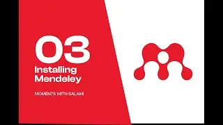 03 Installing Mendeley
