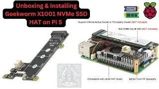 Unboxing & Installing Geekworm X1001 NVMe SSD HAT on Raspberry Pi 5 