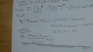 ECE204 Lecture 7-3a: Voltage Regulation, Efficiency of Feeders, Power Factor Correction