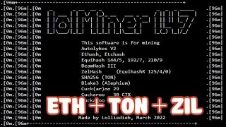 DUAL MINING | Скачет хэшрейт ETH + TON + ZIL. Решение