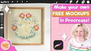 How to Make easy FREE Mockups in Procreate!