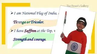 Fancy dress as National flag in English/Independence Day Fancy dress as Indian Tricolor Flag/Tiranga