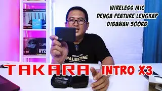 Mic Wireless Clipon yang featurenya lengkap banget, dengan harga dibawah 500rb, Takara Intro X3