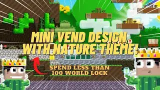 HOW TO BUILD NATURE MINI VENDING SHOP!  | GROWTOPIA BUILDING