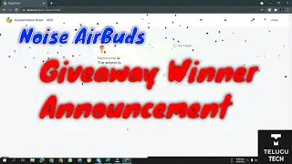 Noise Airbuds Giveaway Announcement | TeluguTech by Shreyas