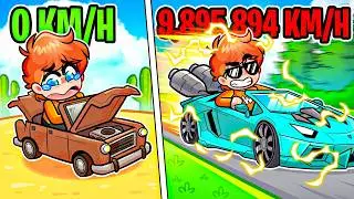 ¡Evolucioné Mi COCHÉ a VELOCIDAD INFINITA! 🚗💨 ROBLOX
