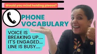 Phone related Vocabulary| Common Phrases to talk over the phone calls #englishphrases #learnenglish