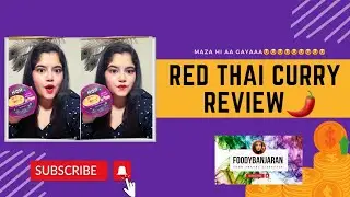MOM'S Red Thai Curry Review 😍 Soo Spicyyy🌶️ #redthaicurry #trending #viral #susbcribe #follow #spicy
