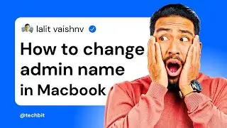 How to Change Admin Name on Mac (Step by Step Guide) | Change user name on mac 