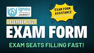 IGNOU Exam Seats Filling Fast! | Apply Fast | December 2024