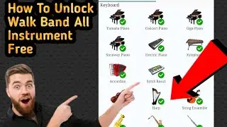 How To Unlock Walk Band All Instruments Free |Perfect PianoAA|
