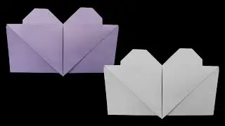 How to Make an Easy Heart Envelope to Give as a Gift 📧 #origami #crafts