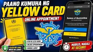 PAANO KUMUHA NG YELLOW CARD STEP BY STEP | GUMAWA NG ICV ACCOUNT AT MAG BOOK NG APPOINTMENT SA BOQ