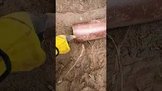 How to cut a clay drain pipe